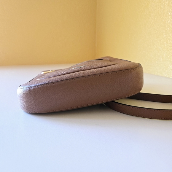 Kate Spade Leila Top Zip Shoulder Crossbody bag Pebble Leather Gingerbread Brown - Picture 6 of 15